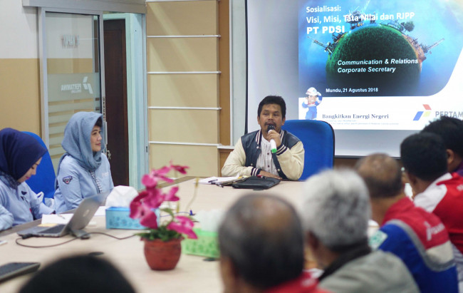 Sosialisasi Visi, Misi, Tata Nilai dan RJPP PDSI di Project Area Jawa