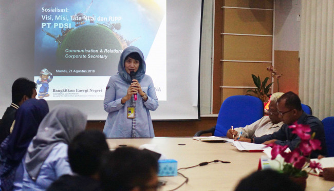 Sosialisasi Visi, Misi, Tata Nilai dan RJPP PDSI di Project Area Jawa